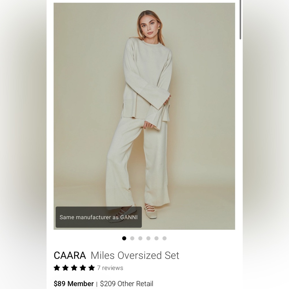 Brand New GANNI Oversized sweat set